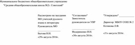 Рабочая программа по русскому языку (6 класс, ФГОС)