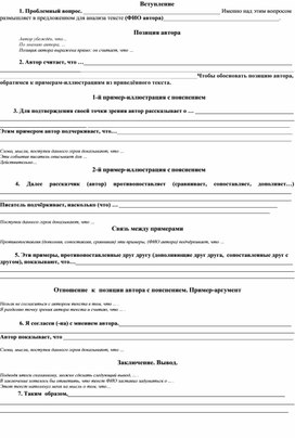 Обложка для материала Алгоритм написания сочинения ЕГЭ-2025