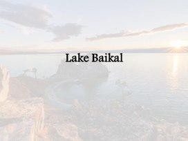 Презентация "Озеро Байкал".
