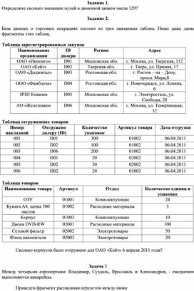 Задачи по информатике