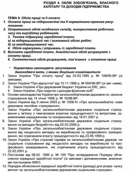 Обложка для материала РОЗДІЛ 4. ОБЛІК ЗОБОВ'ЯЗАНЬ, ВЛАСНОГО КАПІТАЛУ ТА ДОХОДІВ ПІДПРИЄМСТВА