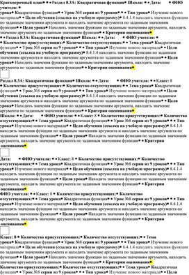 Обложка для материала Урок_8_Квадратичная функция_План урока