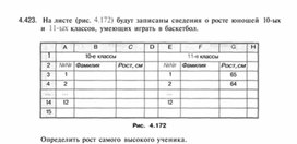 Обложка для материала Материал по информатике задание и упражнения по Excel