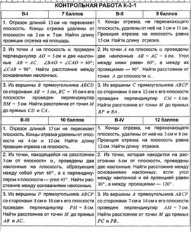 Обложка для материала Геометрия в таблицах. 10-11кл_контрольная работа