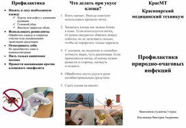 Профилактика природно-очаговых инфекций