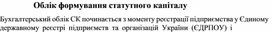 Обложка для материала Облік формування статутного капіталу