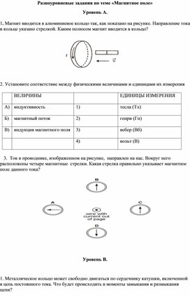 Обложка для материала Физика_10клас_рус_Разноуровневые задания