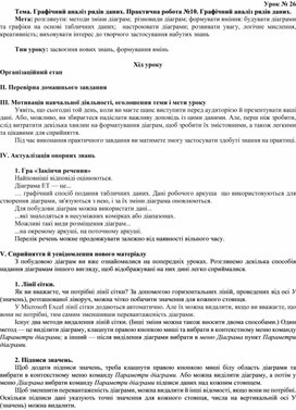 Обложка для материала Тема. Графічний аналіз рядів даних. Практична робота №10. Графічний аналіз рядів даних.