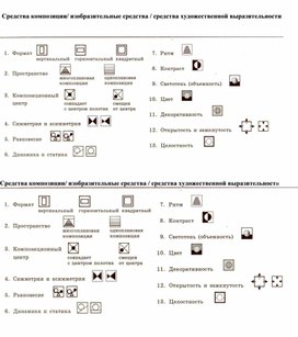 Обложка для материала Таблица "Средства средства изобразительной выразительности"