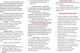 Информационный буклет    «Онлайн – лагеря: тренд организации детского летнего отдыха 2021»