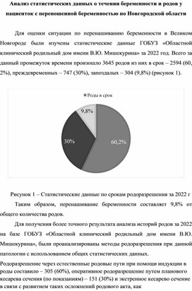 Обложка для материала Научно-практическая статья "Анализ статистических данных о течении беременности и родов у пациенток с переношенной беременностью по Новгородской области"
