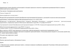 Обложка для материала Коррекционное занятие Тема: «Тренировка зрительной памяти»