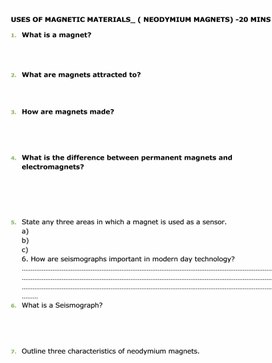 Обложка для материала 2Magnetic properties of a substance Formative assessment
