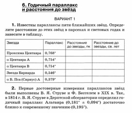 Обложка для материала Астрономия 11 кл итоговая контрольная работа