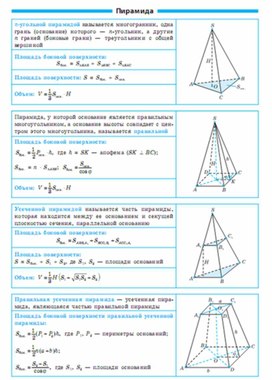 Обложка для материала геометрия в таблицах повторение перед ОГЭ и ЕГЭ