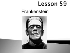 Урок 59. Frankenstein . 11 класс