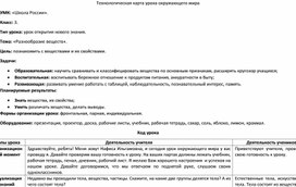 Конспект урока окружающего мира "Разнообразие веществ"