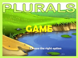 Презентация по английскому языку 2-3 класс. Plurals game