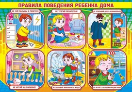 Обложка для материала правила поведения ребенка дома