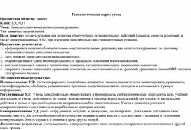 Факультативное занятие "Окислительно-восстановительные реакции"