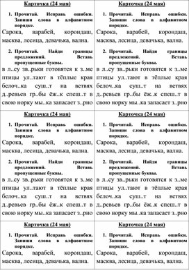 Итоговое повторение по русскому языку 4 класс презентация
