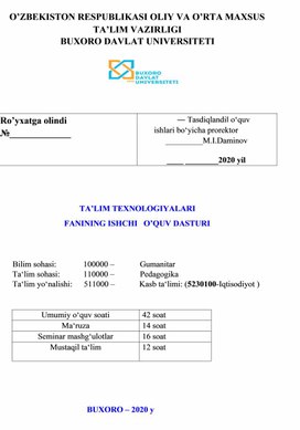 Ta'lim texnologiyalari