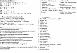 Рабочий лист к обобщающему уроку немецкого языка по теме "Экология".