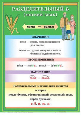 Обложка для материала ь знак
