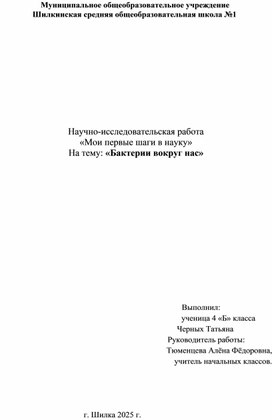 Обложка для материала Иссседовательская работа