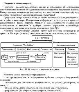Обложка для материала Понятие и виды контроля