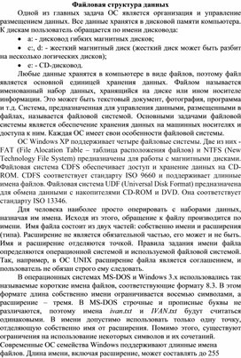 Обложка для материала Файловая структура данных