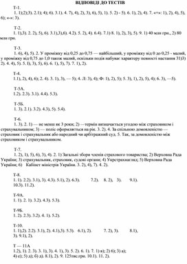 Обложка для материала Вiдповiдi до тестiв