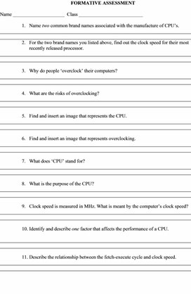 Обложка для материала Hardware Processor Specifications didactic material 2 2 variant