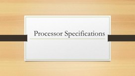 Обложка для материала Hardware Processor Specifications presentation 1 variant