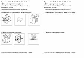 Обложка для материала Звуки и буквы.  Карточка для индивидуальной работы по произношению в 1 классе для детей с ограниченными возможностями здоровья. Часть 1.