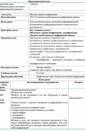 Обложка для материала Методы защиты информаций