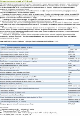 Обложка для материала Электронная таблица Microsoft Excel