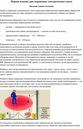 Обложка для материала Первая помощь при поражении электрическим током