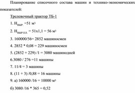Обложка для материала Планирование списочного состава машин и технико-экономических показателей: Трелевочный трактор ТБ-1