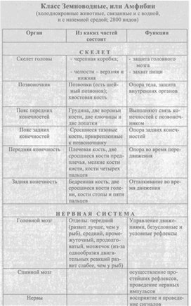 Материал к урокам  биологии