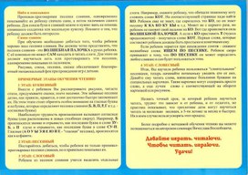 Обложка для материала обучение чтению