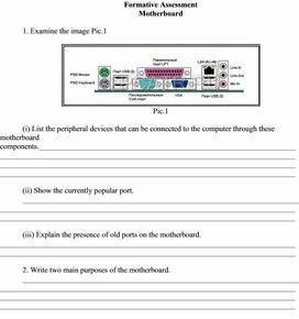 Обложка для материала 3_Computer science grade 10 Hardware _Motheboard_didactic material_2 variant