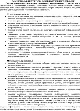 Рабочая программа по информатике 35 ч.