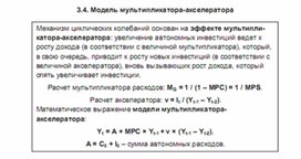Обложка для материала модель мултипликатора