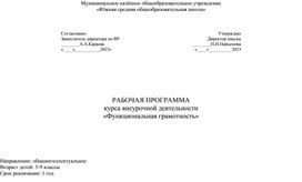 Программа внеурочной деятельности "С компьютером на Ты!"