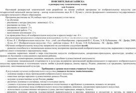 Обложка для материала ПОЯСНИТЕЛЬНАЯ ЗАПИСКА к развернутому тематическому плану для 4 класса