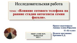 Обложка для материала Влияние сотовых телефонов