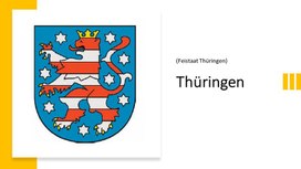 Презентация о федеральной земле Thüringen