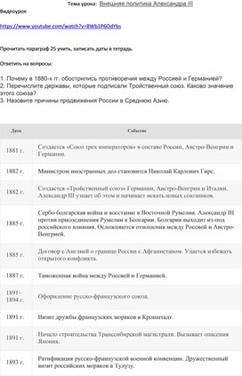 Обложка для материала Внешняя политика Александра III