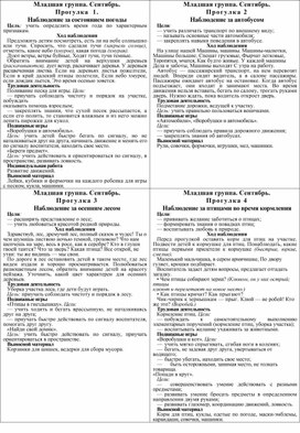 Обложка для материала Картотека прогулок в младшей группе